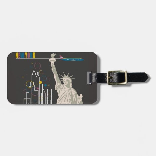 New York Bag Label Bagagelabel (Voorkant horizontaal)