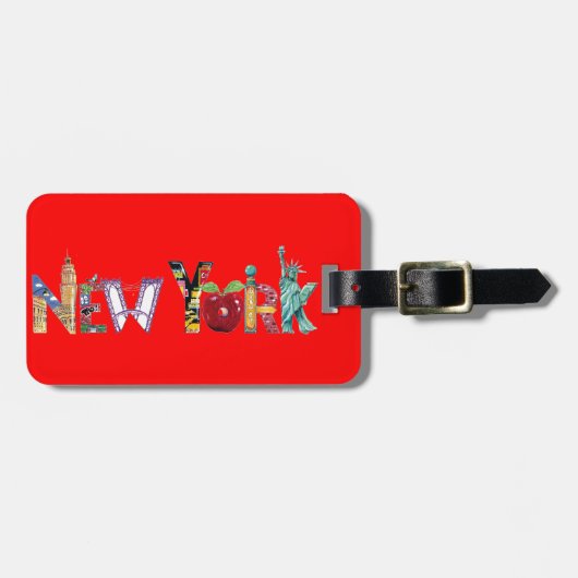 New York bagagelabel (Voorkant horizontaal)