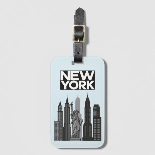 New York Bagagelabel (Voorkant (verticaal))