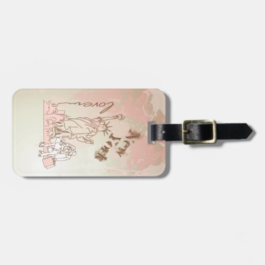 New York Bagagelabel (Voorkant horizontaal)