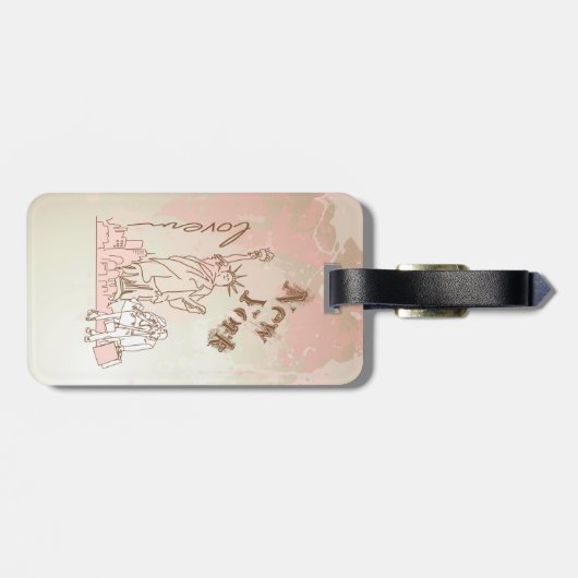 New York Bagagelabel (Achterkant horizontaal)