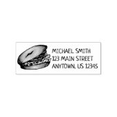New York Bagel Cream Cheese Lox Capers Onions Rubberstempel (Afrduk)