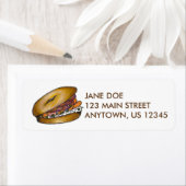 New York Bagel met Lox en Capers Foodie Labels (Insitu)