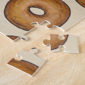 New York Bagels Plain Marble Rye Breakfast Food Legpuzzel (Zijkant)