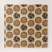 New York Bagels Plain Marble Rye Breakfast Food Legpuzzel (Horizontaal)