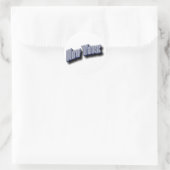 New York Banner Text Ronde Sticker (Tas)