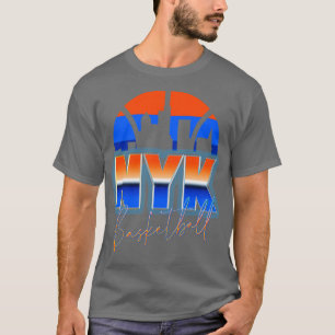 New York Basketbal Retro 90s Chrome Skyline T-shirt