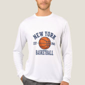 New York Basketball Style T-shirt | retro (Voorkant volledig)
