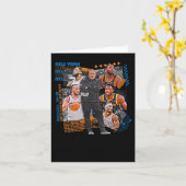New York Basketball Team Squad Design Kaart (Gele Bloem)