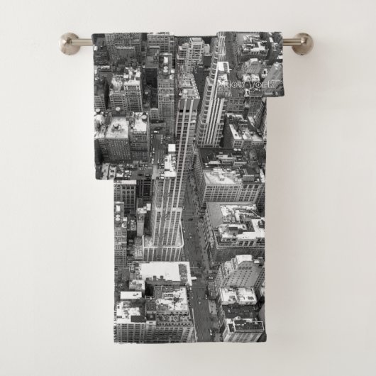 New York Bath Towels NYC Cityscape Towel sets Bad Handdoek (Insitu)