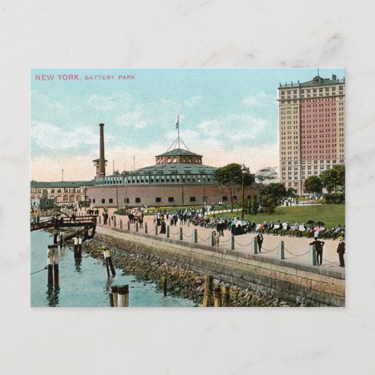  New York, Battery Park Briefkaart (Voorkant)