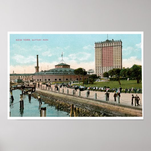  New York, Battery Park Poster (Voorkant)