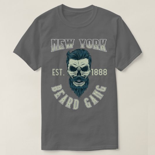 New York Beard Gang Classic TShirt (Design voorkant)