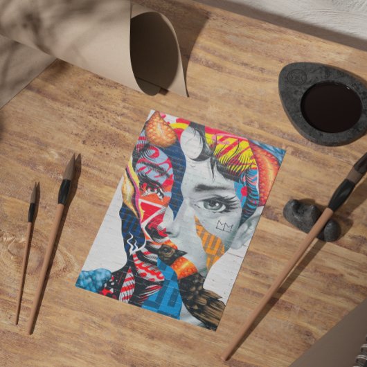 New York Beauty Briefkaart - Verbluffende Vrouw Po