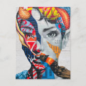 New York Beauty Briefkaart - Verbluffende Vrouw Po (Voorkant)