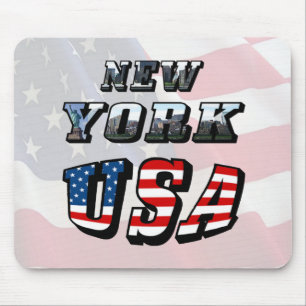 New York Beeld en USA Tekst Muismat