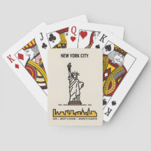 New York Beeld van de Vrijheid Lijntekening Minima