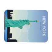 New York beeld van de vrijheid van reizen Magneet (Horizontaal)