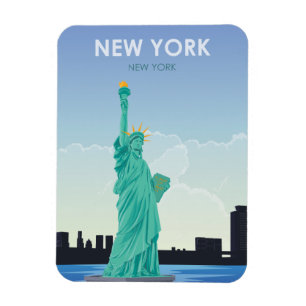 New York beeld van de vrijheid van reizen Magneet