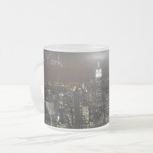 New York Beer Mok Cityscape New York Night Mokken (Voorkant links)