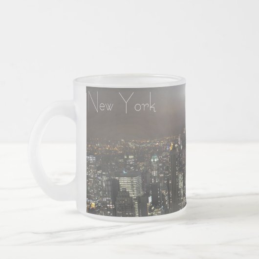 New York Beer Mok Cityscape New York Night Mokken (Links)