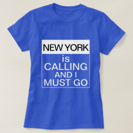 New York belt en ik moet gaan. T-shirt