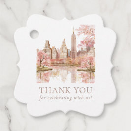 New York Bestemming Huwelijksfoto Aangepast Bedankjes Labels