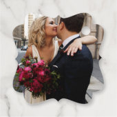 New York Bestemming Huwelijksfoto Aangepast Bedankjes Labels (Achterkant)