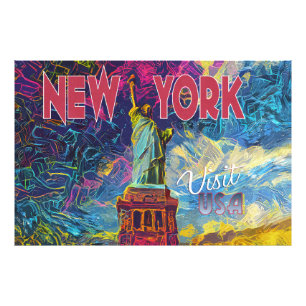 New York, Bezoek de VS Foto Afdruk