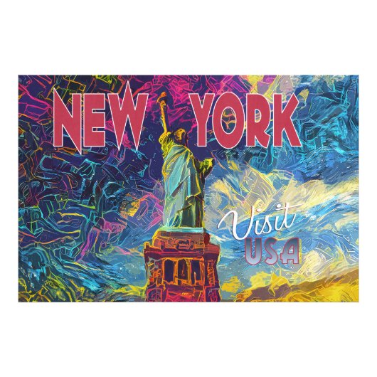 New York, Bezoek de VS Foto Afdruk (Voorkant)