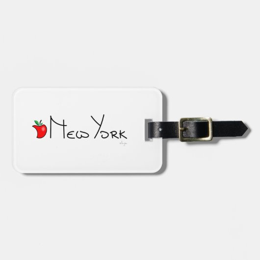 New York Big Apple Bagagelabel (Voorkant horizontaal)