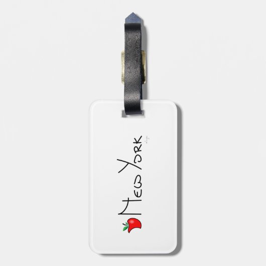 New York Big Apple Bagagelabel (Achterkant verticaal)