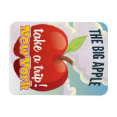 New York Big Apple reisposter Magneet (Horizontaal)