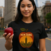 New York Big Apple Retro Art Deco T-shirt