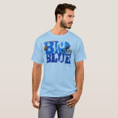 New York Big Blue Helmet Football T-Shirt 1 (Voorkant volledig)