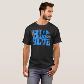 New York Big Blue Helmet Football T-Shirt 2 (Voorkant volledig)