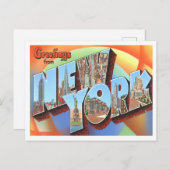 New York Big Letters Briefkaart (Voorkant / Achterkant)