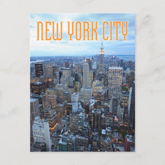 new york bij de schemering briefkaart (Voorkant)