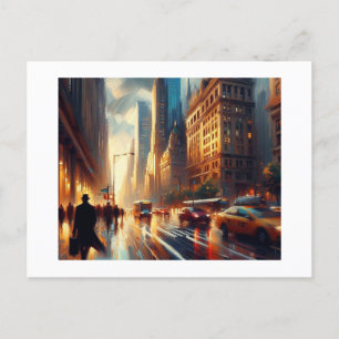 New York bij nacht, Briefkaart