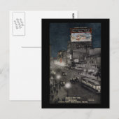 New York bij nacht in 1910 Briefkaart (Voorkant / Achterkant)