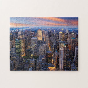 New York bij nacht Legpuzzel