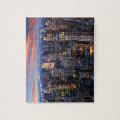 New York bij Night Puzzle Legpuzzel (Verticaal)