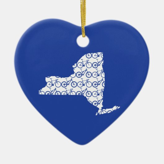 New York Bike Keramisch Ornament (Voorkant)