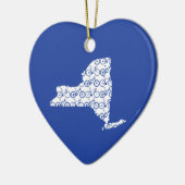 New York Bike Keramisch Ornament (Links)