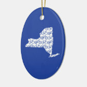 New York Bike Keramisch Ornament (Links)