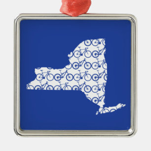 New York Bike Metalen Ornament