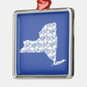 New York Bike Metalen Ornament (Links)