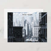 New York Black and White Travel briefkaart (Voorkant / Achterkant)