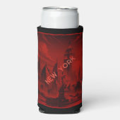 New York Black Red Seltzer Blikjeskoeler (Seltzer Voorkant)