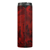 New York Black Red Thermal Tumbler Thermosbeker (Achterkant)